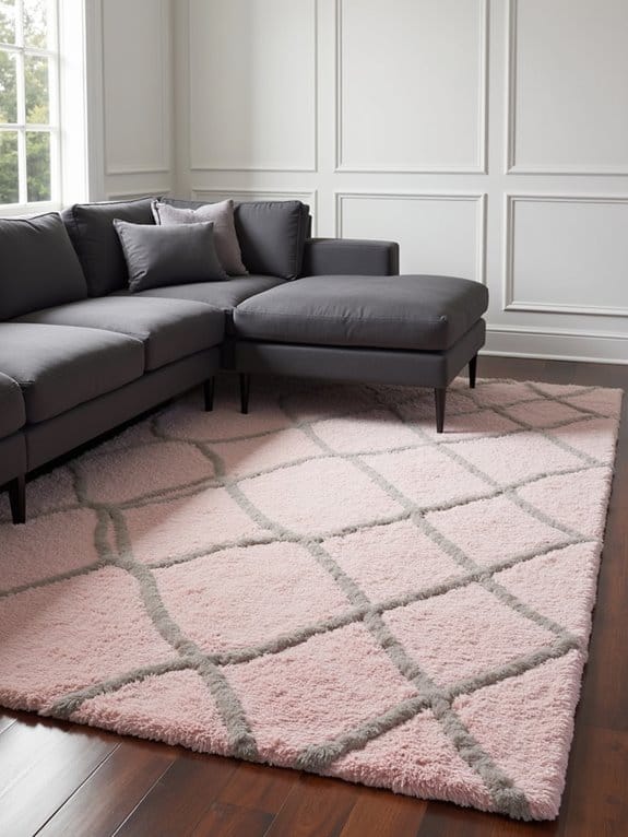 blush pink gray artwork