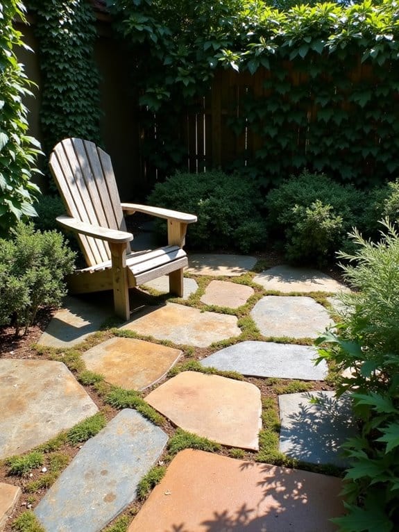 budget irregular flagstone patio
