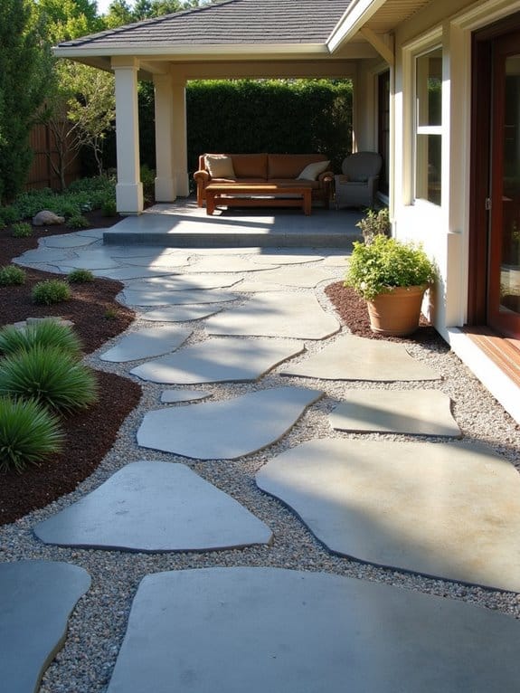 cost effective flagstone concrete blend