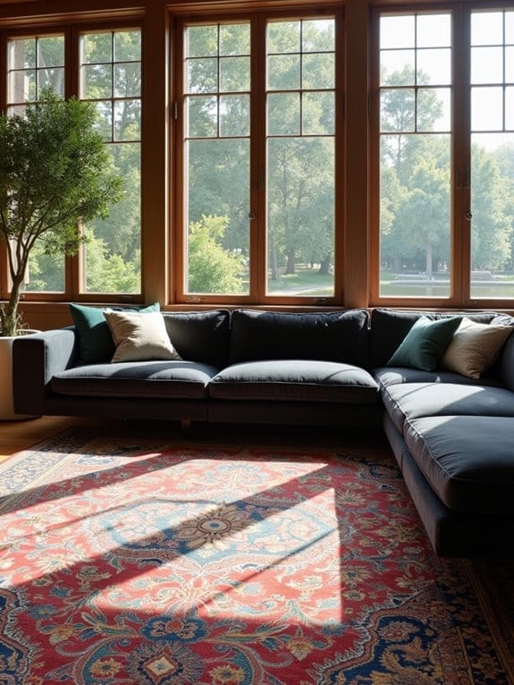 rich jewel toned rugs