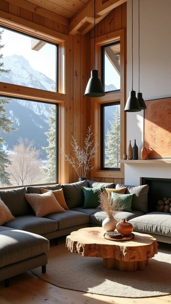 modern hues for cabins