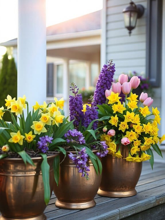 seasonal color bulb layering