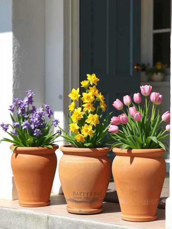 terracotta doorstep display ideas