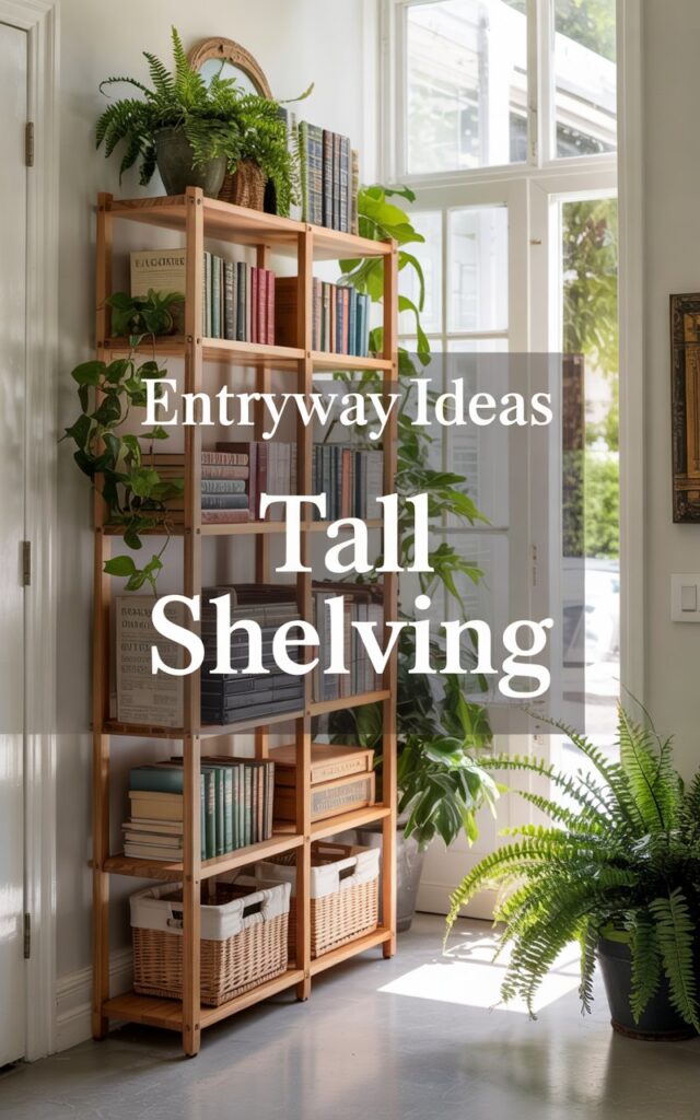 install slim shelving units